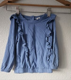kate quinn blue ruffle top, 12 - 18 months